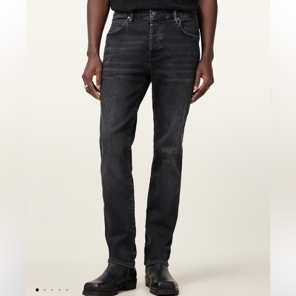 ALLSAINTS Cigarette Jeans Black Wash W 38 L 32